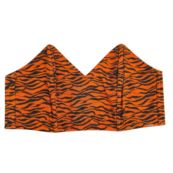 Savage X Fenty Curvy Lace Bandeau Bralette - Orange - Size: 2X - Picture 5 of 6